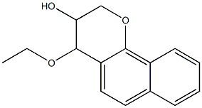 4-ethoxy-3-hydroxy-3,4-dihydro-2H-naphtho(1,2-b)pyran 结构式