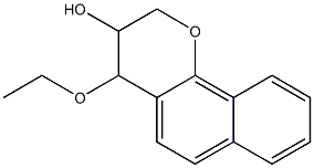 4-ethoxy-3-hydroxy-3,4-dihydro-2H-naphtho(1,2-b)pyran,,结构式