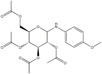 N-(4-methoxyphenyl)-2,3,4,6-tetra-O-acetyl-glucopyranosylamine