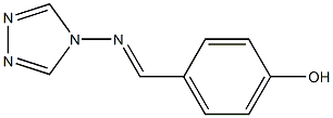 4-(4-hydroxybenzylideneamino)-4H-1,2,4-triazole Structure
