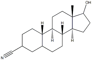 17-hydroxyestrane-3-carbonitrile Struktur