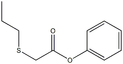 phenyl 2-(propylthio)ethanoate Structure