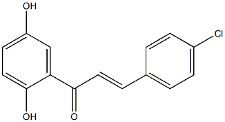 2',5'-dihydroxy-4-chlorochalcone,,结构式