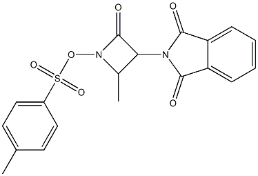 N-tosyloxy-3-phthalimido-4-methyl-2-azetidinone 结构式