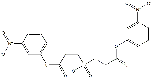 bis(3-nitrophenoxycarbonylethyl)phosphinic acid Struktur