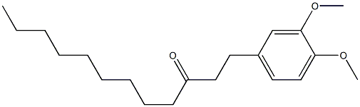 1-(3,4-dimethoxyphenyl)-3-dodecanone 化学構造式