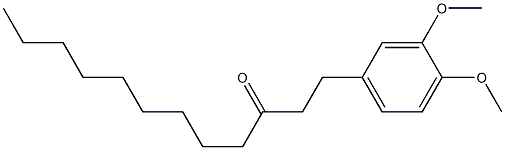 1-(3,4-dimethoxyphenyl)-3-dodecanone,,结构式