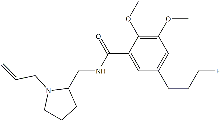 N-((1-allyl-2-pyrrolidinyl)methyl)-5-(3-fluoropropyl)-2,3-dimethoxybenzamide|