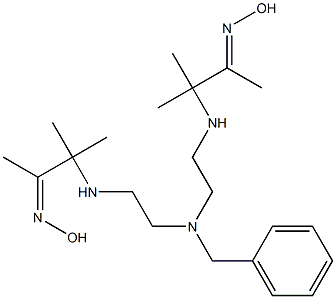 3,3,11,11-tetramethyl-7-benzyl-4,7,10-triazatridecane-2,12-dionedioxime Structure
