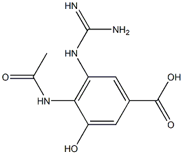 4-(acetylamino)-5-guanidino-3-hydroxybenzoic acid