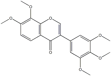 7,8,3',4',5'-pentamethoxyisoflavone,,结构式