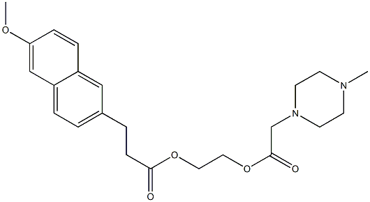  2-((4-methyl-1-piperazinyl)acetyloxy)ethyl (6-methoxy-2-naphthyl)propanoate