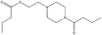 2-(4-butanoylpiperazinyl)ethyl butanoate,,结构式