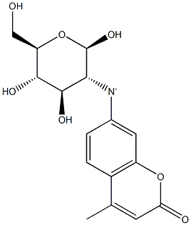 4-methylumbelliferyl-beta-glucosaminide 结构式