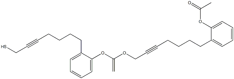 o-(acetoxyphenyl)hept-2-ynyl sulfide|