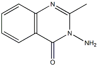 2-methyl-3-amino-(3H)-quinazolin-4-one 化学構造式