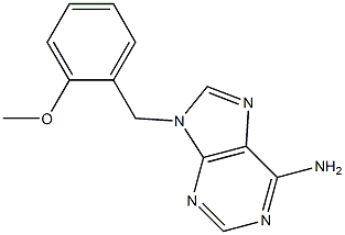 9-(2-methoxybenzyl)adenine,,结构式