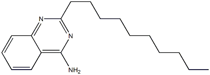 2-decyl-4-quinazolinyl amine Structure