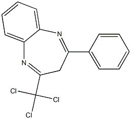  4-phenyl-2-trichloromethyl-3H-1,5-benzodiazepine