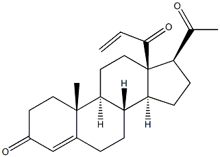 18-oxo-18-vinylprogesterone 结构式