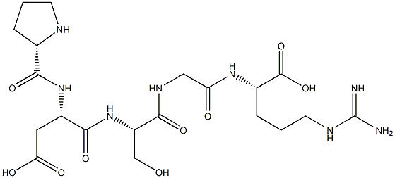 prolyl-aspartyl-seryl-glycyl-arginine Structure