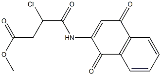 2-chloro-3-methoxycarbonylpropionamido-1,4-naphthoquinone