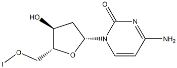 碘去氧胞苷, , 结构式