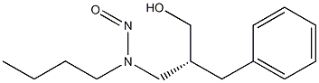 (R)-N-NITROSO-N-(2-BENZYL-3-HYDROXYPROPYL)BUTYLAMINE Struktur