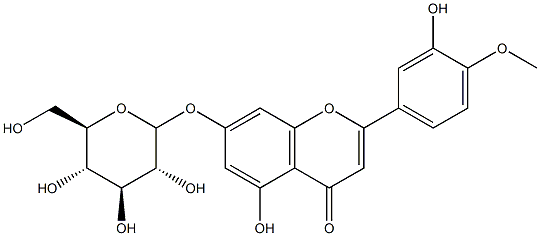 HESPERETIN7-GLUCOSIDE,,结构式