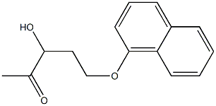 ACETYLNAPHTHOXYPROPANOL 化学構造式