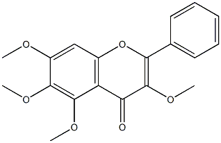 -TETRAMETHOXYFLAVONE 化学構造式