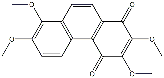 2,3,7,8-TETRAMETHOXY-1,4-PHENANTHRENEQUINONE 化学構造式