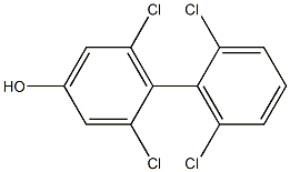 2,6,2',6'-TETRACHLORO-4-BIPHENYLOL Struktur