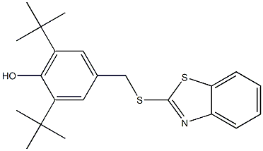 2-(3,5-DI-TERT-BUTYL-4-HYDROXYBENZYLTHIO)BENZOTHIAZOLE Struktur