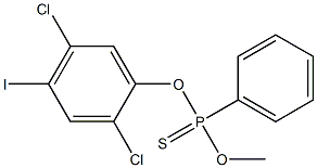 O-(2,5-DICHLORO-4-IODOPHENYL)O-METHYLPHENYLPHOSPHONOTHIONATE Structure