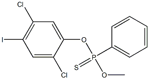 O-(2,5-DICHLORO-4-IODOPHENYL)O-METHYLPHENYLPHOSPHONOTHIONATE 结构式