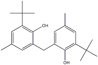 6,6'-DI-TERT-BUTYL-2,2'-METHYLENEDI-PARA-CRESOL 化学構造式