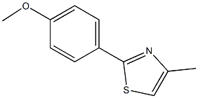 2-(PARA-METHOXYPHENYL)-4-METHYLTHIAZOLE,,结构式