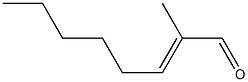 (E)-2-METHYL-2-OCTENAL,,结构式