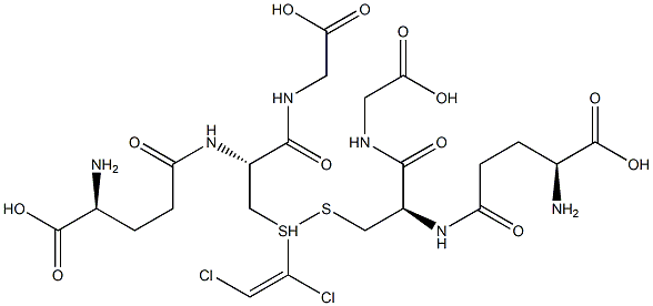 S-1,2-TRANS-DICHLORO-VINYL-GLUTATHIONE 结构式