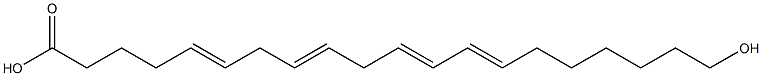 HYDROXY-5,8,11,13-ICOSATETRAENOICACID 结构式