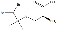 S-(1,1-DIFLUORO-2,2-DIBROMOETHYL)-L-CYSTEINE 结构式