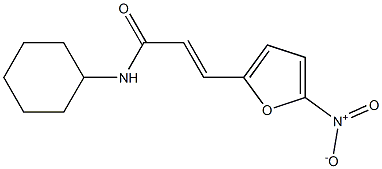 N-CYCLOHEXYL-3-(5-NITRO-2-FURYL)ACRYLICACIDAMIDE Struktur