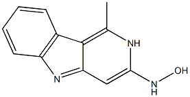 HYDROXYLAMINE,N-(1-METHYLPYRIDO(4,3-B)INDOL-3-YL)-,,结构式