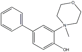 3-MORPHOLINO-N-METHYL-4-HYDROXYBIPHENYL Structure