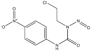 1-(2-CHLOROETHYL)-3-(PARA-NITROPHENYL)-1-NITROSOUREA,,结构式