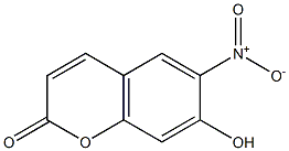 6-NITRO-7-HYDROXYCOUMARIN Structure