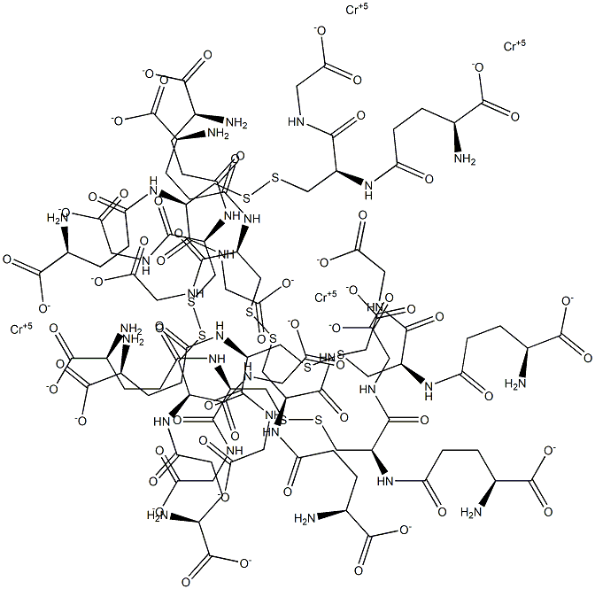 CHROMIUM(V)GLUTATHIONE 化学構造式