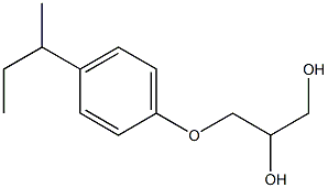 PARA-SEC-BUTYLPHENYL-2,3-DIHYDROXYPROPYLETHER,,结构式