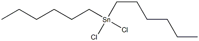 DIHEXYLTINDICHLORIDE 化学構造式